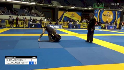 SHELIAH DENAE LINDSEY vs TAMMI ALANA MUSUMECI 2022 World IBJJF Jiu-Jitsu No-Gi Championship