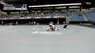 145 lbs Cons. Round 5 - Maggie Ortmann, Missouri Baptist vs Madison Diaz, Grand View