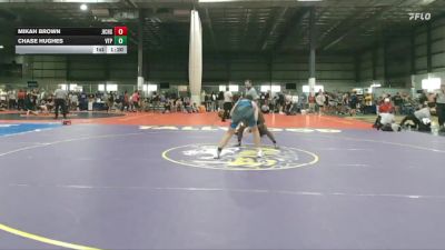 165 lbs Cons. Round 2 - Chase Hughes, VA Team Predator vs Mikah Brown, James Island Charter High Scho