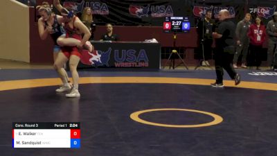 68 lbs Cons. Round 3 - Emma Walker, Tennessee vs Madison Sandquist, Rise RTC