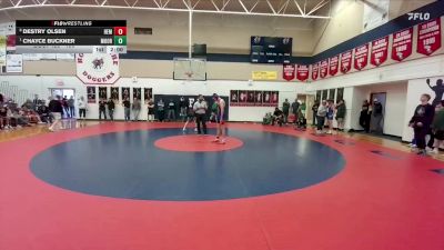 150 lbs Quarterfinal - Chayce Buckner, Moorcroft vs Destry Olsen, H.E.M.