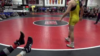 150 lbs 1st Place Match - Kael Cook, Burlington Notre Dame vs Brady Patterson, Benton Community