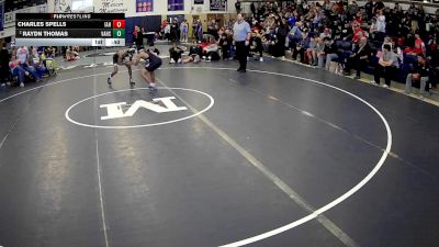 121 lbs 3rd Place Match - Charles Spells, Indiana Area Hs vs Raydn Thomas, Valley Hs