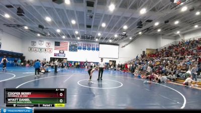 105 lbs Champ. Round 1 - Wyatt Daniel, Laramie Middle School vs Cooper Berry, McCormick Jr. High