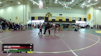 120 lbs Round 2 - Brooklyn Madal, Normandy vs Jade Krzywkowski, Valley Forge
