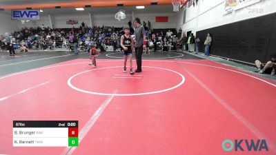 67 lbs Rr Rnd 2 - Drake Lear, Fort Gibson Youth Wrestling vs Ahnna Grzymala, Checotah Matcats