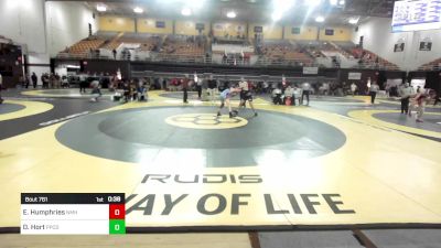 157 lbs Consi Of 8 #2 - Elliot Humphries, Northfield Mt. Hermon vs Dashiell Hort, Poly Prep