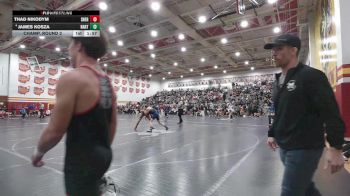 150 lbs Champ. Round 2 - Thad Nikodym, Sheridan vs James Kosza, Hartland