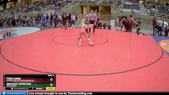 67 lbs Quarterfinal - Tori Conn, Illinois Valley Youth Wrestlin vs Brogan Hamilton, Hood River