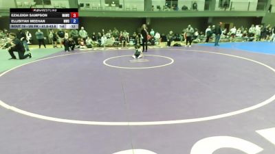 U6 FK - 41.8-43.8 Champ. Round 1 - Ezaleigh Sampson, Mt Adams Wrestling Club vs Ellisiyah Meehan, Marysville Wrestling Club