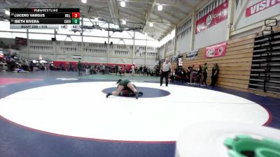 115 lbs Cons. Round 2 - Ibeth Rivera, Casa Grande vs Lucero Vargus, Willits