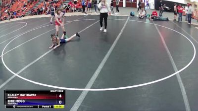 69 lbs Round 1 - Kealey Hathaway, Nebraska vs Emie Mogg, Nebraska