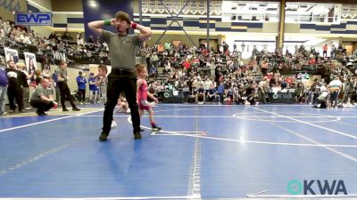 43 lbs Rr Rnd 1 - Avery Rice, El Reno Wrestling Club vs Jaxyn Fowler, Deer Creek Wrestling Club