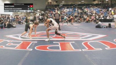 157 lbs Round Of 128 - Gage Clark, CA vs Marciano Blackmon, NC