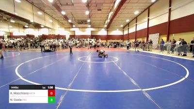 144 lbs Consi Of 8 #1 - Angelo Macchiano, MetroWest United vs Nicholas Costa, Prophecy