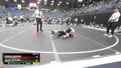 110 lbs Placement - Grant McDaniel, Brawlers vs Carson Kinsman, Black Fox Academy