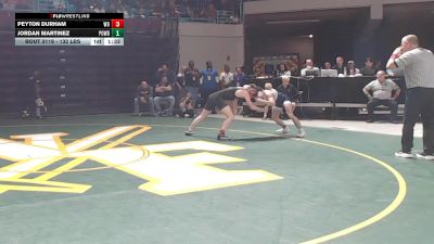 132 lbs Quarterfinal - Peyton Durham, West-Oak vs Jordan Martinez, Powdersville