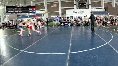 157 lbs Cons. Round 6 - Jonathan Montes, Colorado vs Vaughn Strobel, Arizona