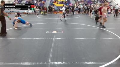 80 lbs Cons. Round 2 - Aiden Smith, Grizzlies Wrestling Club vs Colter Zabransky, KC Elite Training Center