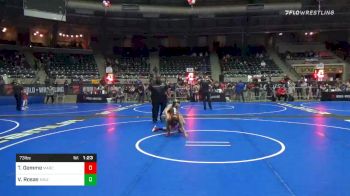 73 lbs Semifinal - Taiyo Gemme, Marcaurele vs Vincent Rosas, Maize WC