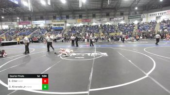 90 lbs Quarterfinal - Eban Etter, North Fork Miners vs Dustin Alvarado Jr, Pomona Elite