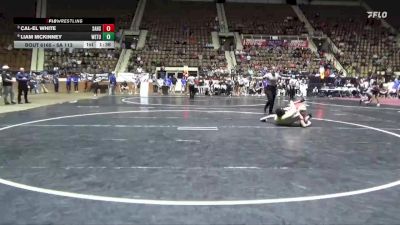 6A 113 lbs Quarterfinal - Cal-el White, Saraland vs Liam Mckinney, Wetumpka