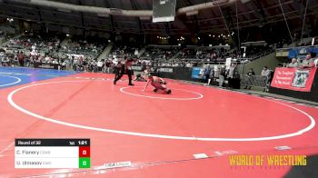 80 lbs Round Of 32 - Charlie Flanery, Cowboy Wrestling Club vs Usmon Ulmasov, Caveman Wrestling