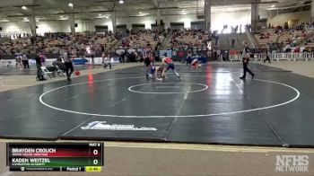 A 157 lbs Cons. Semi - Brayden Crouch, White House Heritage vs Kaden Weitzel, Livingston Academy