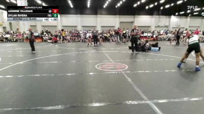 120 lbs Round 3 (4 Team) - Dylan Rivera, Fuller Wrestling Center vs Jasmine Villegas, Refinery Wrestling