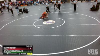 1A/2A 150 Cons. Round 1 - Dalton Woolstenulme, Mid Carolina vs Jamar Hickson, Marion