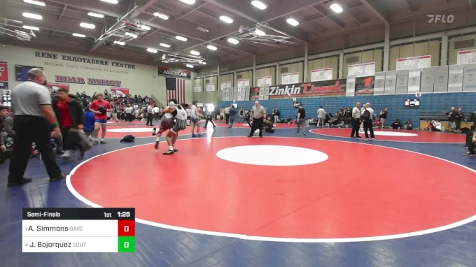 165 lbs Semifinal Austin Simmons Bakersfield vs Junior Bojorquez South