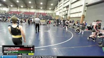 100 lbs Quarters & Wb (16 Team) - Atreyu Phillipsen, South Central Utah vs Braxton Foster, Team Champs
