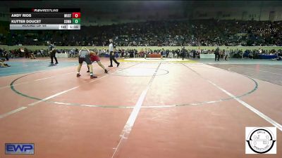 140 lbs Round Of 64 - Andy Rios, Mustang Middle School vs Kutter Doucet, Comanche MS