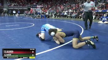 2A-126 lbs Cons. Round 4 - Ty Scorpil, Columbus/WMU vs CJ Davis, Burlington Notre Dame