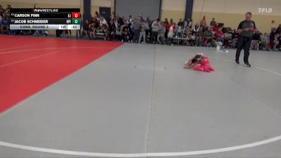 55 lbs Cons. Round 3 - Carson Finn, Bemidji Jacks vs Jacob Schneider, Hudson Pirate Elite