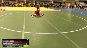135 lbs Finals (8 Team) - Nolan Seman, STMA (St. Michael/Albertville) vs Cayden Neisen, Staples