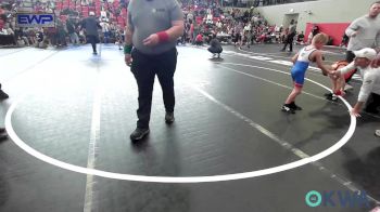 46 lbs Consi Of 16 #1 - Danger Shimonek, Pawhuska Elks Takedown vs Rhaegar Moran, Muskogee Rougher Youth Wrestling