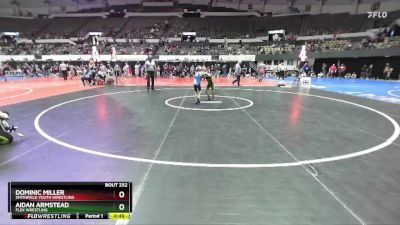 Rookie K-2 60 Cons. Round 1 - Dominic Miller, Smithfield Youth Wrestling vs Aidan Armstead, Flex Wrestling