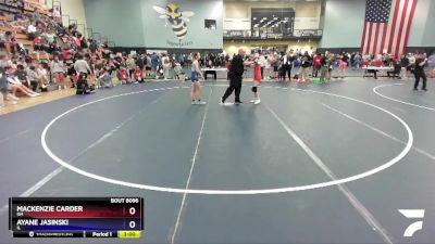 120 lbs Round 5 - Mackenzie Carder, OH vs Ayane Jasinski, IL