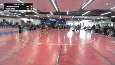 90 lbs Quarterfinal - Ruby Jones, Small Town Grims vs Orion Swanson, Team Real Life Wrestling