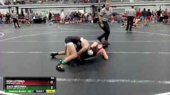 106 lbs Round 3 (8 Team) - Zach Brzoska, South Side WC Black vs Dom Litterio, Este Built Gold