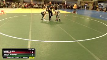 100 lbs Quarterfinal - Akley Kurth, Hutchinson vs Chael Whitney, Walker