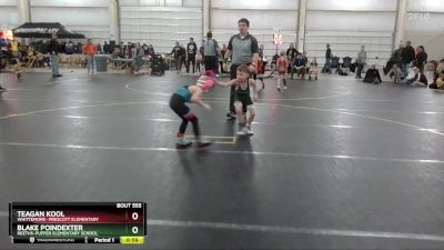 49 lbs Round 3 - Teagan Kool, Whittemore- Prescott Elementary vs Blake Poindexter, Reeths-puffer Elementary School