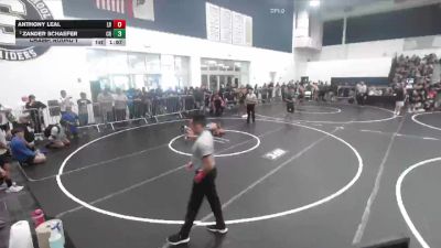 150 lbs Champ. Round 1 - Zander Schaefer, Clovis High vs Anthony Leal, Lions Den