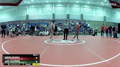 125 lbs Round 2 (6 Team) - Ahdon Nichols, Portage Wrestling Club vs Luke Kalwinski, Red Devil Pride Elite Wrestling