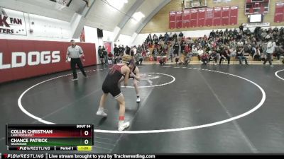 106 2B Semifinal - Collin Christman, Lake Roosevelt vs Chance Patrick, Okanogan