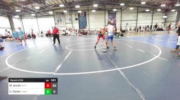 145 lbs Round Of 64 - Matthew Smith, Buffalo Valley Wrestling Club - Black vs Daron Dozler, Team Nebraska Gold