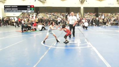 60-B lbs Round Of 32 - Robert Gaceta, Spazz Wrestling vs Landon Kerwin, Truman Rams