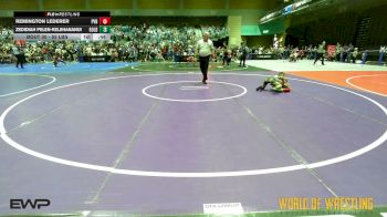 52 lbs Quarterfinal - Remington Lederer, Prescott Valley Bighorns vs Zedidiah Pelen-Keliihananui, Golden Back