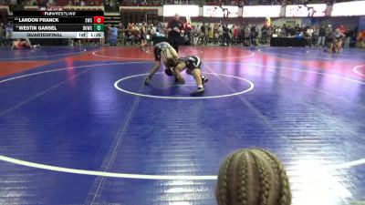 122 lbs Quarterfinal - Westin Gansel, Ruis Wrestling vs Landon Franck, Sidney Wrestling Club